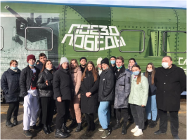   Раздорский музей вместе со студентами ТИ им А. П. Чехова посетил "Поезд победы".